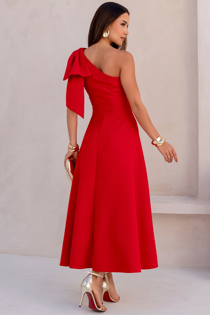 Vestido Glaucia Midi - Vermelho