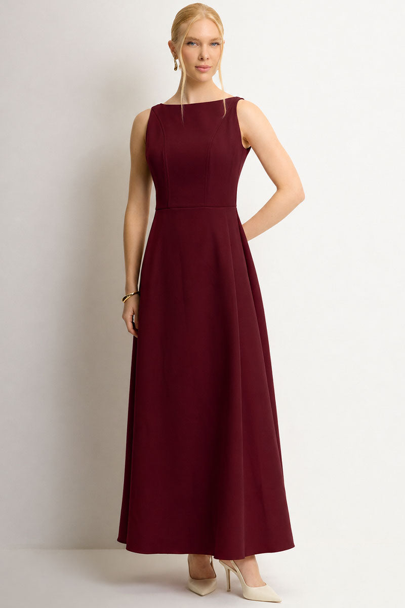 Vestido Eliza Longo - Vinho
