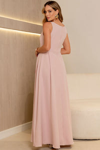 Vestido Eliza Longo Com Zíper - Rosa