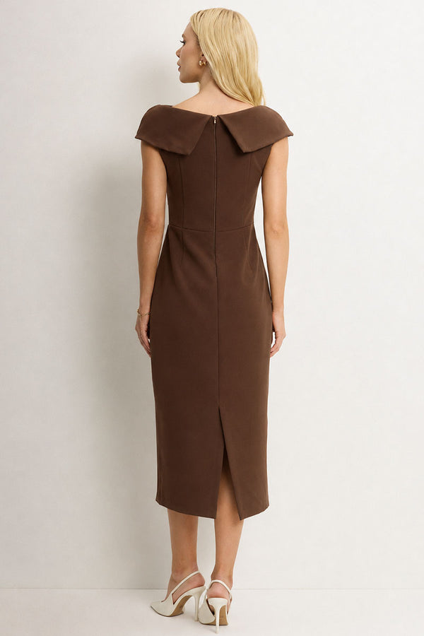 Vestido Leila Tubinho - Marrom