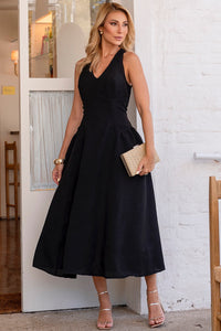 Vestido Sonia Decote V - Preto