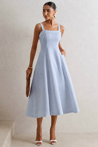 Vestido Teodora Midi - Azul