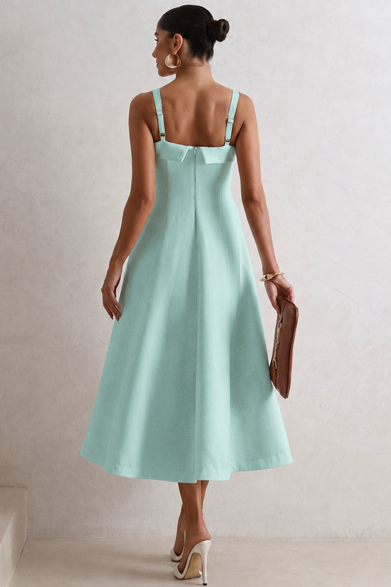 Vestido Teodora Midi - Verde Claro