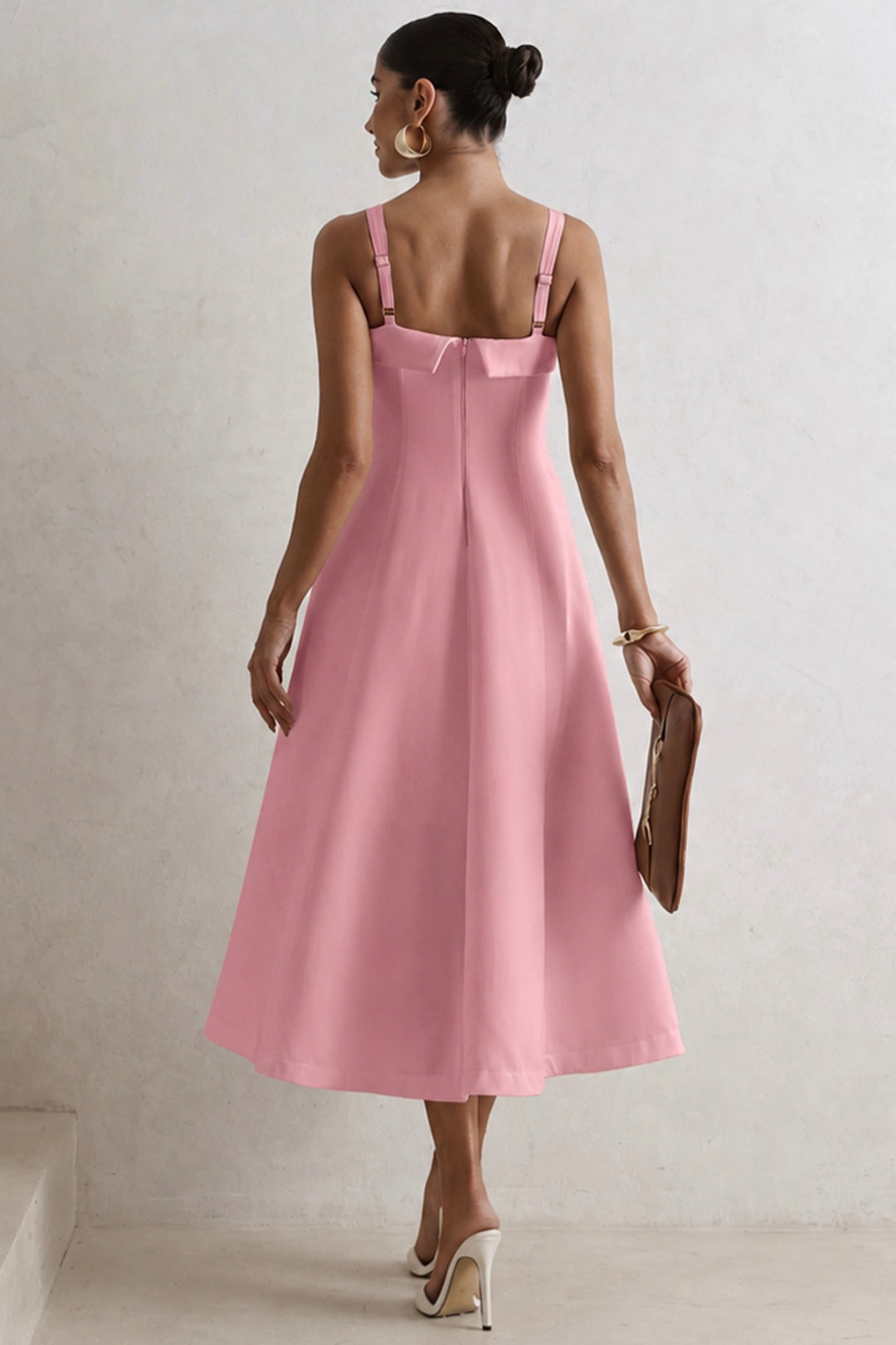 Vestido Teodora Midi - Rosa
