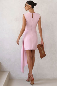 Vestido Suzy Tubinho Curto Com Detalhe Fivela - Rosa