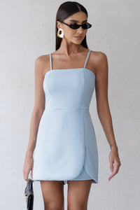 Macaquinho Estefany Com Alça e Zíper nas Costas - Azul