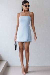 Macaquinho Estefany Com Alça e Zíper nas Costas - Azul