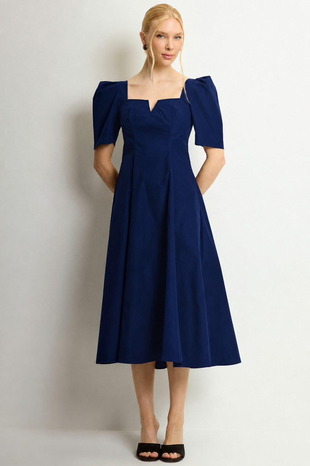 Vestido Dafny Midi - Azul Marinho