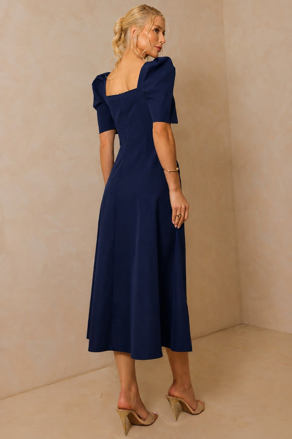 Vestido Dafny Midi - Azul Marinho