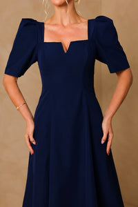 Vestido Dafny Midi - Azul Marinho