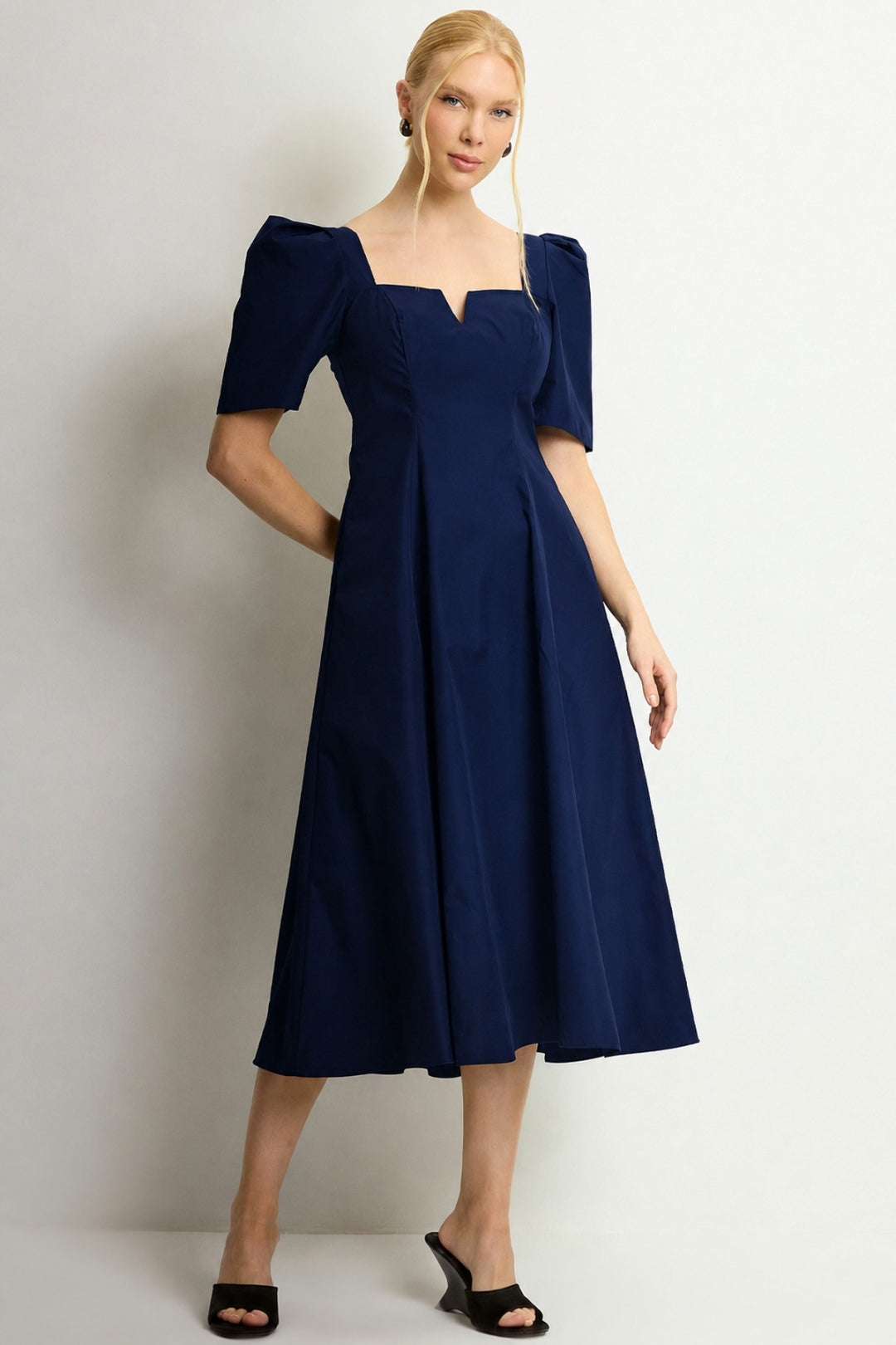 Vestido Dafny Midi - Azul Marinho
