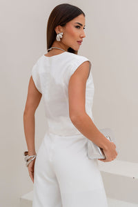 Blusa Monique Com Zíper - Off White