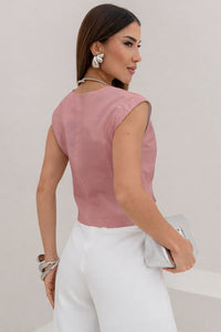Blusa Monique Alfaiataria - Rosê