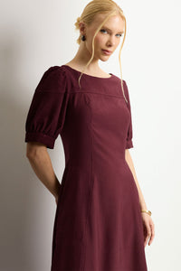 Vestido Ohana Midi - Vinho