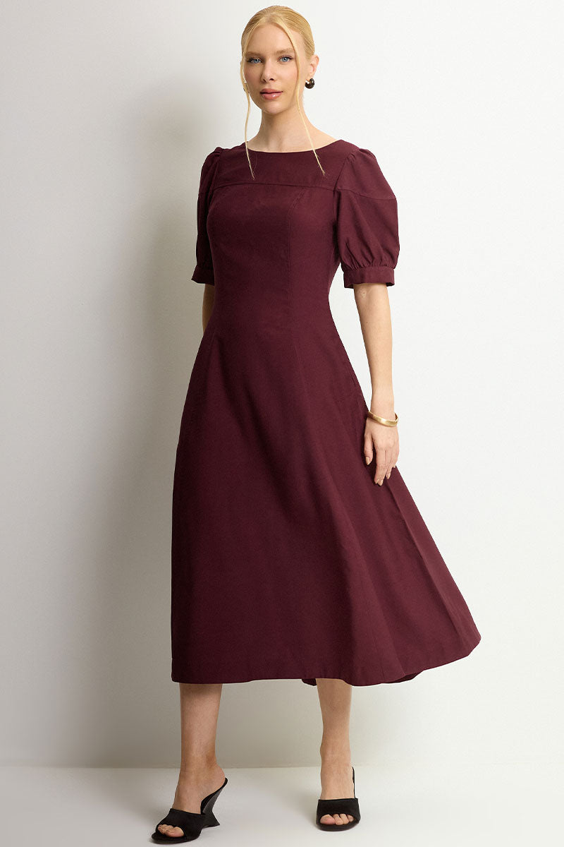 Vestido Ohana Midi - Vinho