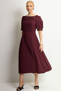Vestido Ohana Midi - Vinho