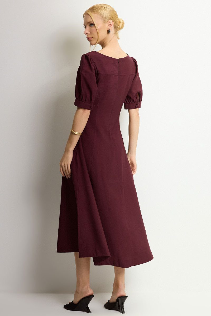 Vestido Ohana Midi - Vinho