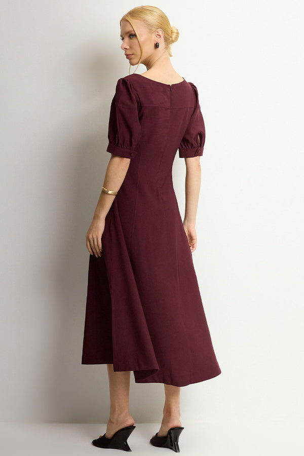 Vestido Ohana Midi - Vinho