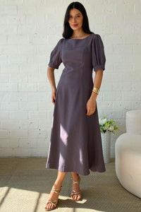 Vestido Ohana Midi - Chumbo