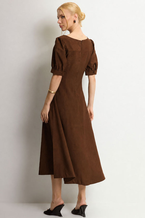 Vestido Ohana Midi - Marrom