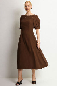 Vestido Ohana Midi - Marrom