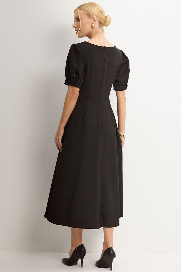 Vestido Isaura Midi - Preto
