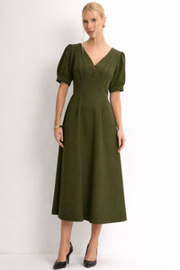 Vestido Isaura Midi - Verde