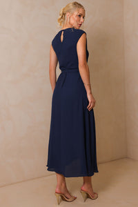 Vestido Iraci Midi - Azul Marinho