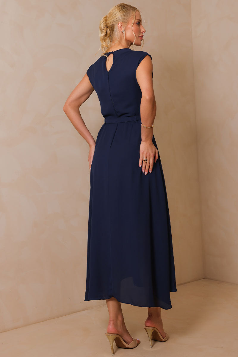 Vestido Iraci Midi - Azul Marinho