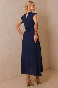 Vestido Iraci Midi - Azul Marinho