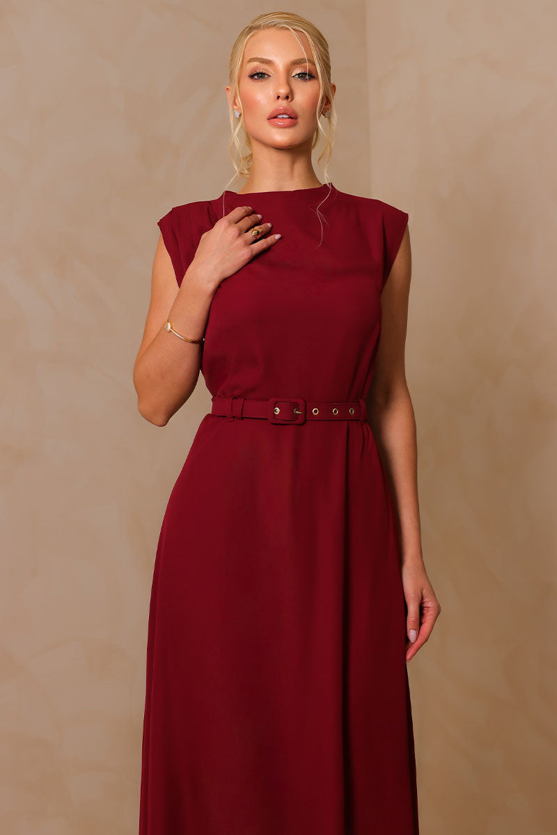 Vestido Iraci Midi - Vinho