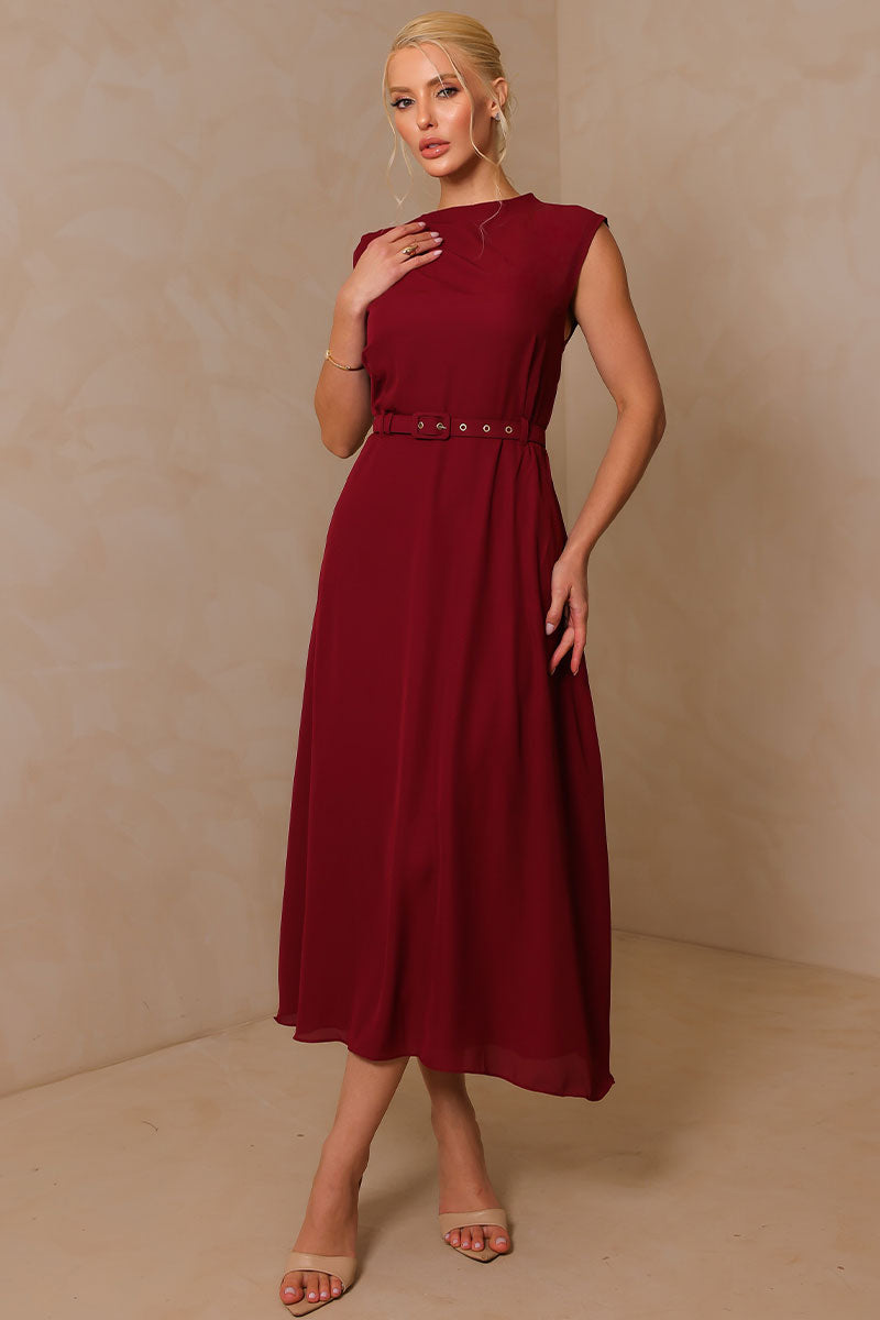 Vestido Iraci Midi - Vinho