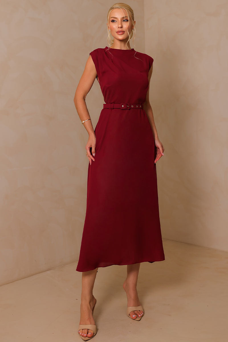 Vestido Iraci Midi - Vinho
