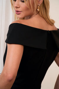 Vestido Antônia Ombro a Ombro - Preto