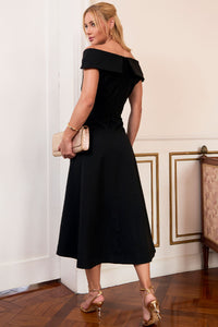 Vestido Antônia Ombro a Ombro - Preto