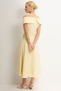 Vestido Antônia Ombro a Ombro - Amarelo