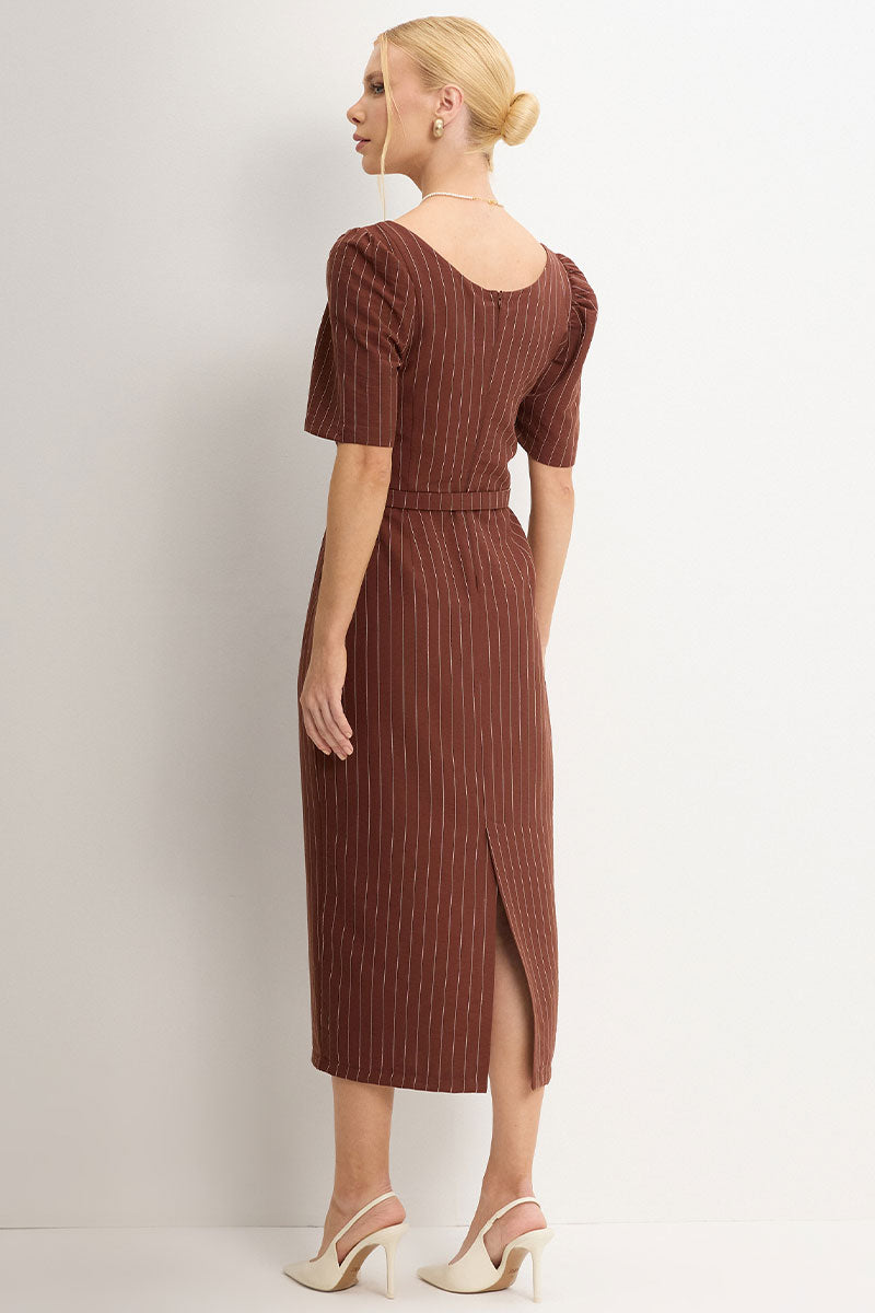 Vestido Georgia - Marrom