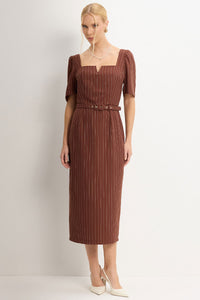 Vestido Georgia - Marrom