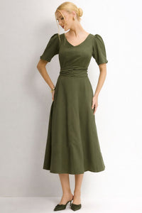 Vestido Florinda Midi - Verde