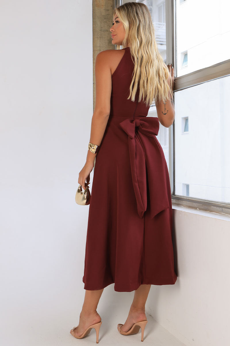 Vestido Iolanda - Vinho