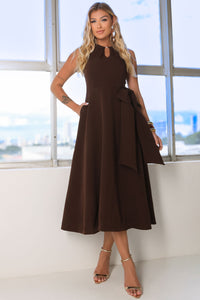 Vestido Iolanda - Marrom