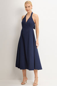 Vestido Filomena MIdi - Azul Marinho