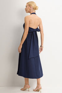 Vestido Filomena MIdi - Azul Marinho