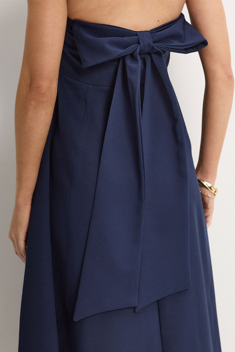 Vestido Filomena MIdi - Azul Marinho