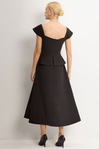 Vestido Perola Midi - Preto
