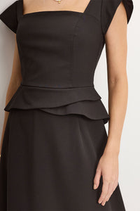 Vestido Perola Midi - Preto