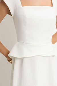 Vestido Perola Midi - Off White