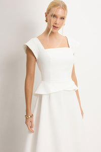 Vestido Perola Midi - Off White