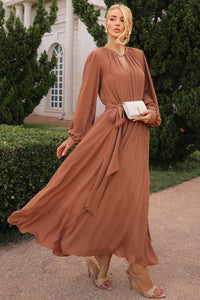 Vestido Dora Longo - Marrom