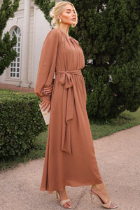 Vestido Dora Longo - Marrom